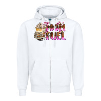 White mom fuel Zipper Hoodie - Zillion Design Studio