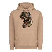 Pigment Burro Tyrannosaurus T Rex Face Urban Hoodie - LillyAllenDesigns
