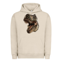 Pigment French Oak Tyrannosaurus T Rex Face Urban Hoodie - LillyAllenDesigns