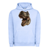 Pigment Grape Ice Tyrannosaurus T Rex Face Urban Hoodie - LillyAllenDesigns