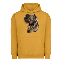 Pigment Peanut Butter Tyrannosaurus T Rex Face Urban Hoodie - LillyAllenDesigns