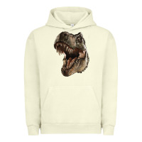 Pigment Pistachio Tyrannosaurus T Rex Face Urban Hoodie - LillyAllenDesigns