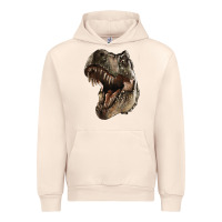 Sandshell Tyrannosaurus T Rex Face Urban Hoodie - LillyAllenDesigns