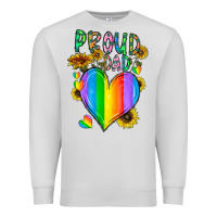 Dove Grey proud dad love Premium Sweatshirt - CowhideDigitalArt