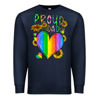 Navy proud dad love Premium Sweatshirt - CowhideDigitalArt