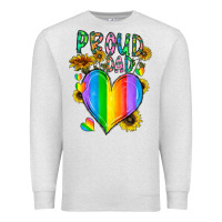 Oatmeal Heather proud dad love Premium Sweatshirt - CowhideDigitalArt