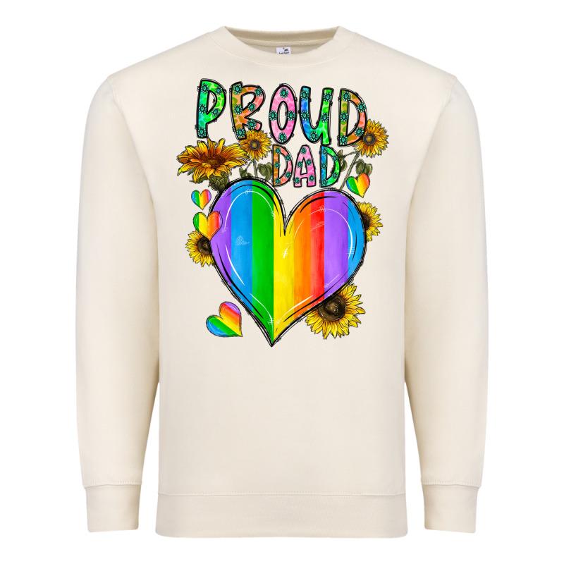 Proud Dad Love Premium Sweatshirt by CowhideDigitalArt | Teevron