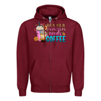 Mama Needs Coffee Zipper Hoodie | Teevron