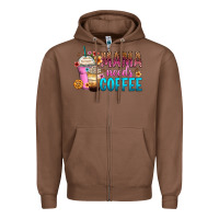 Chestnut mama needs coffee Zipper Hoodie - Zillion Design Studio