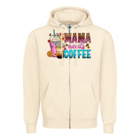 Sandshell mama needs coffee Zipper Hoodie - Zillion Design Studio