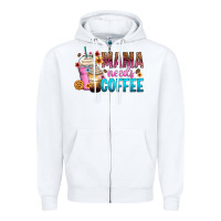 White mama needs coffee Zipper Hoodie - Zillion Design Studio