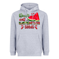 Heather Grey don't eat watermelon seeds Heavyweight Hoodie - Zillion Design Studio
