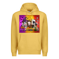 Antique Gold hallothanksmas heifers Premium Hoodie - Jasminsmagicworld