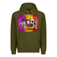 Army Green hallothanksmas heifers Premium Hoodie - Jasminsmagicworld