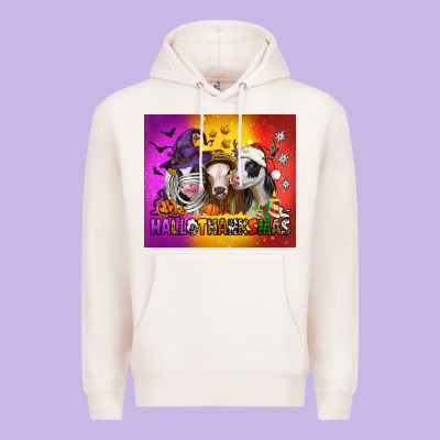 Hallothanksmas Heifers Premium Hoodie Designed By Jasminsmagicworld