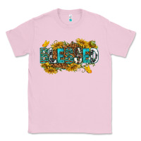 Bubblegum Pink blessed Classic Tee - texasbilliewilder