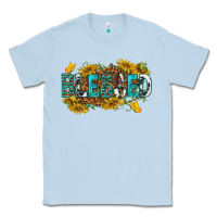 Dusty Blue blessed Classic Tee - texasbilliewilder