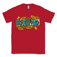 Red blessed Classic Tee - texasbilliewilder