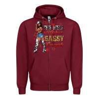 Burgundy the heel i wont sassy cowgirls Zipper Hoodie - texasbilliewilder