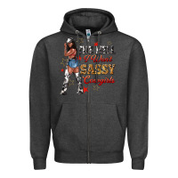 Charcoal Heather the heel i wont sassy cowgirls Zipper Hoodie - texasbilliewilder