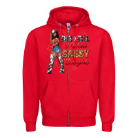 Red the heel i wont sassy cowgirls Zipper Hoodie - texasbilliewilder