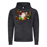 Vintage Black joy with volleyball and santa's hat Vintage Hoodie - AdoDesignShop