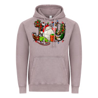Vintage Zinc joy with volleyball and santa's hat Vintage Hoodie - AdoDesignShop