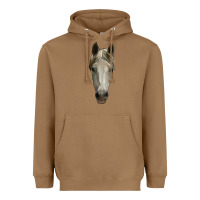 Toasted Coconut horse head Heavyweight Hoodie - RanaPortraitStore