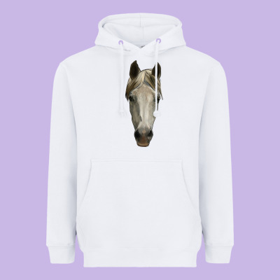Horse Head Heavyweight Hoodie Designed By Ranaportraitstore