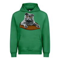 Emerald Scottish Fold Urban Hoodie - LillyAllenDesigns