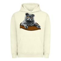 Pigment Pistachio Scottish Fold Urban Hoodie - LillyAllenDesigns