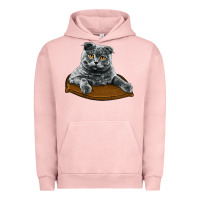 Pigment Salmon Scottish Fold Urban Hoodie - LillyAllenDesigns