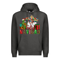 Charcoal Heather feliz navidad Spanish Christmas Premium Hoodie - Jasminsmagicworld