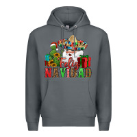 Rock feliz navidad Spanish Christmas Premium Hoodie - Jasminsmagicworld