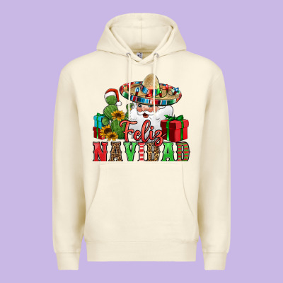 Feliz Navidad Spanish Christmas Premium Hoodie Designed By Jasminsmagicworld