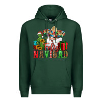 Sports Green feliz navidad Spanish Christmas Premium Hoodie - Jasminsmagicworld