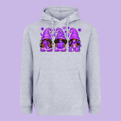 Domestic Violence Warrior Afro Gnomes Heavyweight Hoodie Designed By Texasbilliewilder
