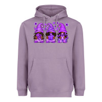 Lavender Domestic Violence Warrior Afro Gnomes Heavyweight Hoodie - texasbilliewilder
