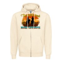 Sandshell the world needs more cowboys Zipper Hoodie - texasbilliewilder