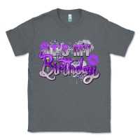 Charcoal Heather purple its my birthday Classic Tee - Zillion Design Studio