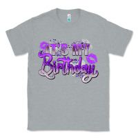 Heather Grey purple its my birthday Classic Tee - Zillion Design Studio
