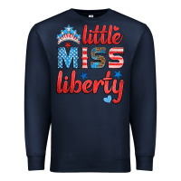 Navy little miss liberty Premium Sweatshirt - HRA Design Shop