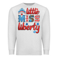Oatmeal Heather little miss liberty Premium Sweatshirt - HRA Design Shop