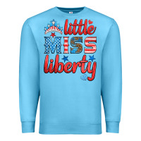 Ocean Blue little miss liberty Premium Sweatshirt - HRA Design Shop