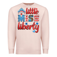 Pale Pink little miss liberty Premium Sweatshirt - HRA Design Shop