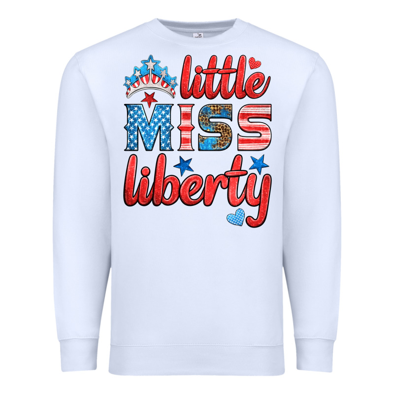 Little Miss Liberty Premium Sweatshirt by HRA Design Shop | Teevron