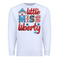 White little miss liberty Premium Sweatshirt - HRA Design Shop