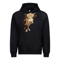 Black Hereford Heifer Urban Hoodie - LillyAllenDesigns