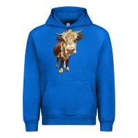 Cobalt Hereford Heifer Urban Hoodie - LillyAllenDesigns