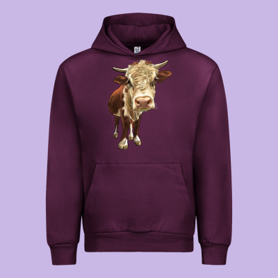 Hereford Heifer Urban Hoodie Designed By Lillyallendesigns